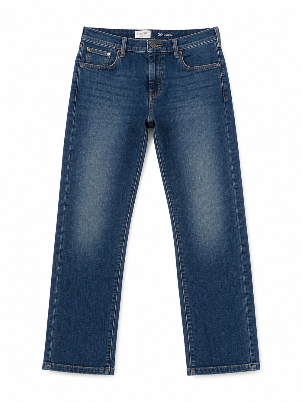 Pilcro Women's Straight-Leg Jeans in Medium Blue Wash
